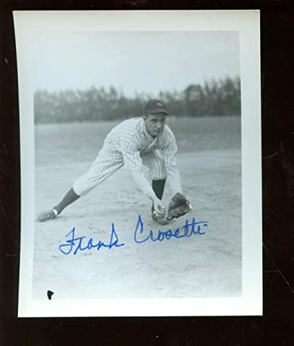 פרנק קרוסטי ניו יורק ינקי חתימה וינטג '4 x 5 הולוגרמה תמונות - תמונות MLB עם חתימה