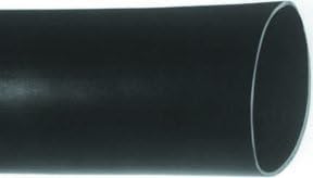 F2211/4 BK161 - צינורות כיווץ חום, התאמה 221, חבילה של 1000 0.5 חתיכות, 2: 1, 0.25, 6.35 ממ, שחור, 0.5, 12.7 ממ