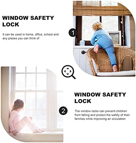 מנעולי חלון הזזה של Doitool הוכחת הילד הוכחה בחלון הבית שלך מנעולי בטיחות מתכווננת פקק מסגרת דלת אבטחה לכל פתחי הבית שלך